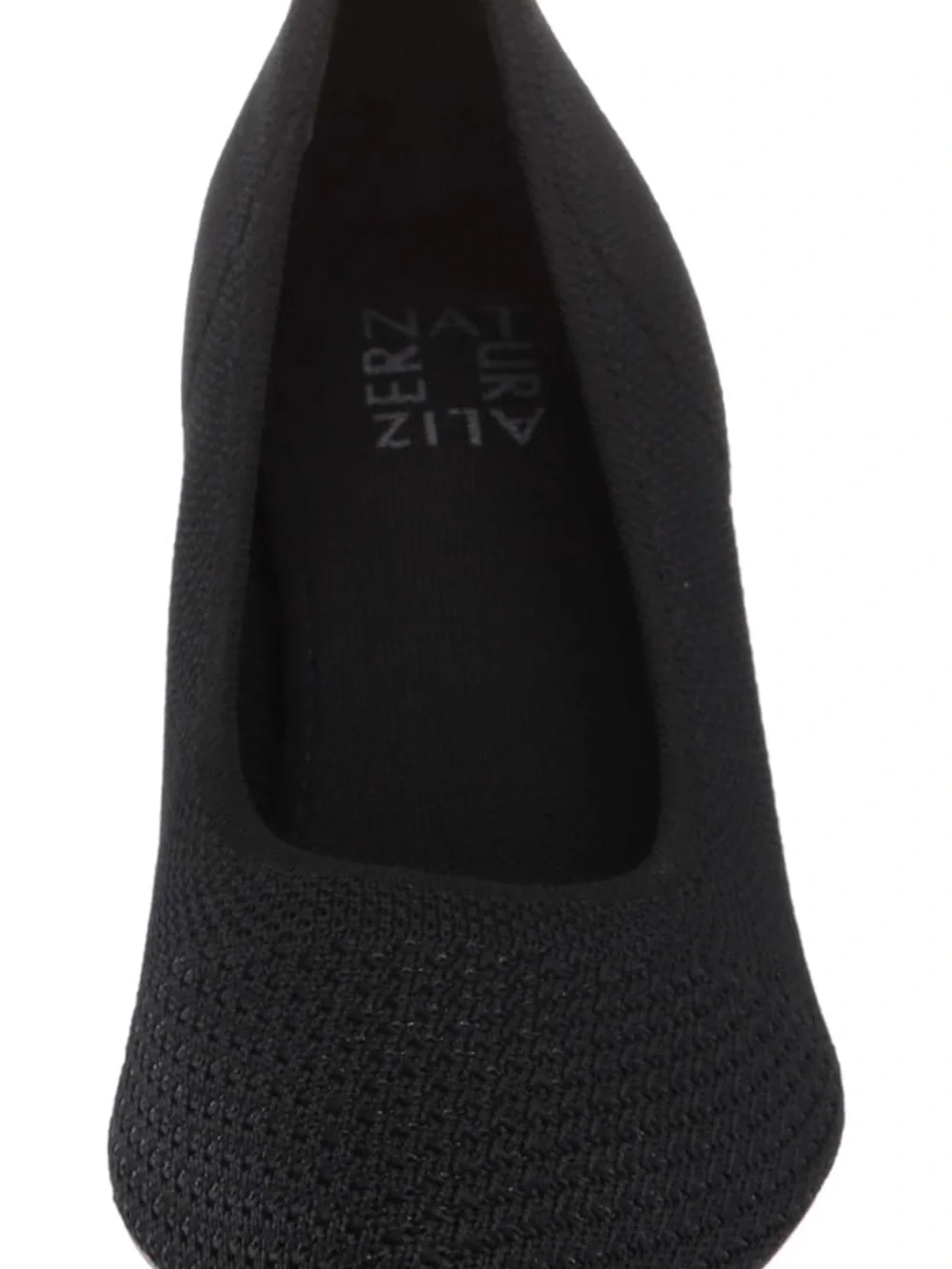 Naturalizer Black Pointed Knit Pump